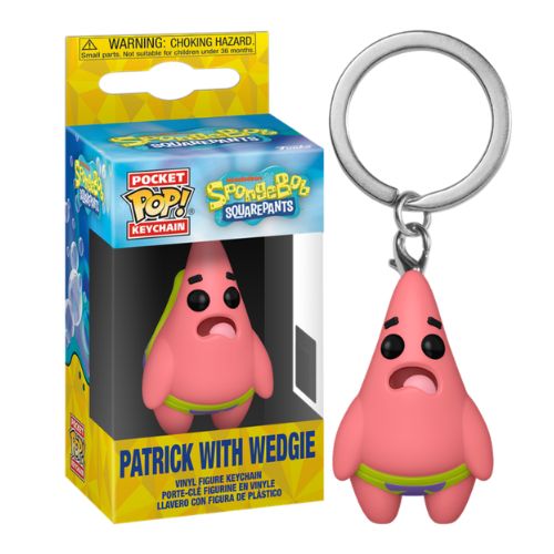 FUNKO POP! Portachiavi SPONGE-BOB Patrick with Wedgie – In box 5cm…x12